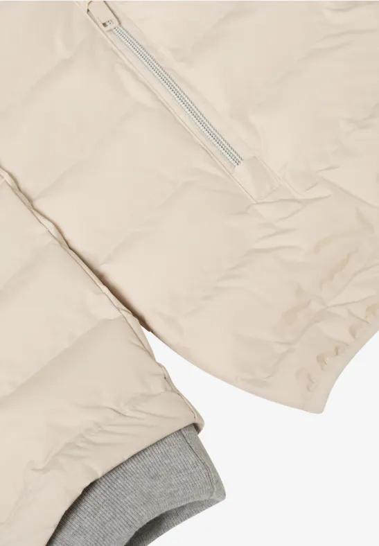 Leichte gesteppte Pufferjacke mit Kapuze