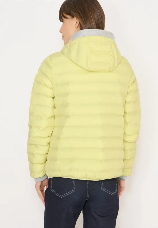 Wattierte Jacke im Welded-Look mit Kapuze
