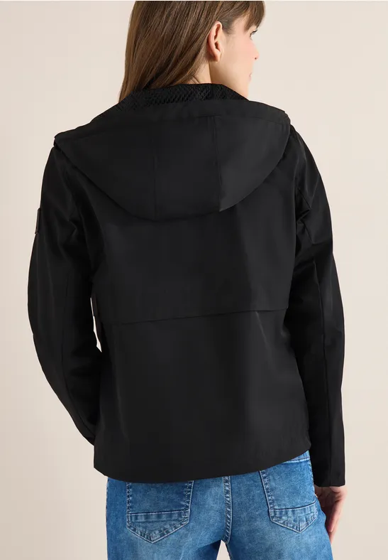 Leichte Übergangs-Windbreakerjacke mit Kapuze