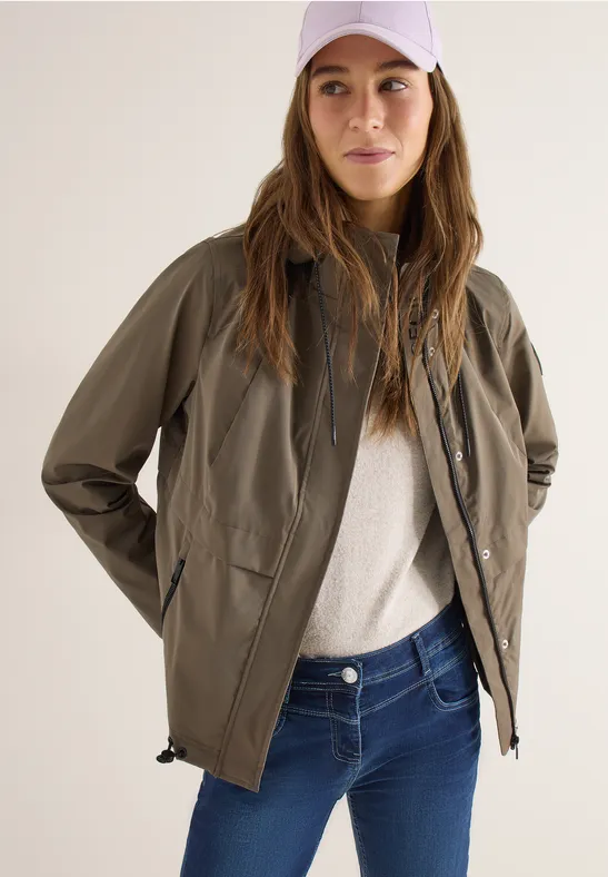 Leichte Damen Windbreaker Jacke mit Kapuze