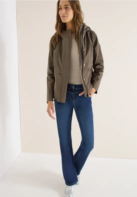Leichte Damen Windbreaker Jacke mit Kapuze