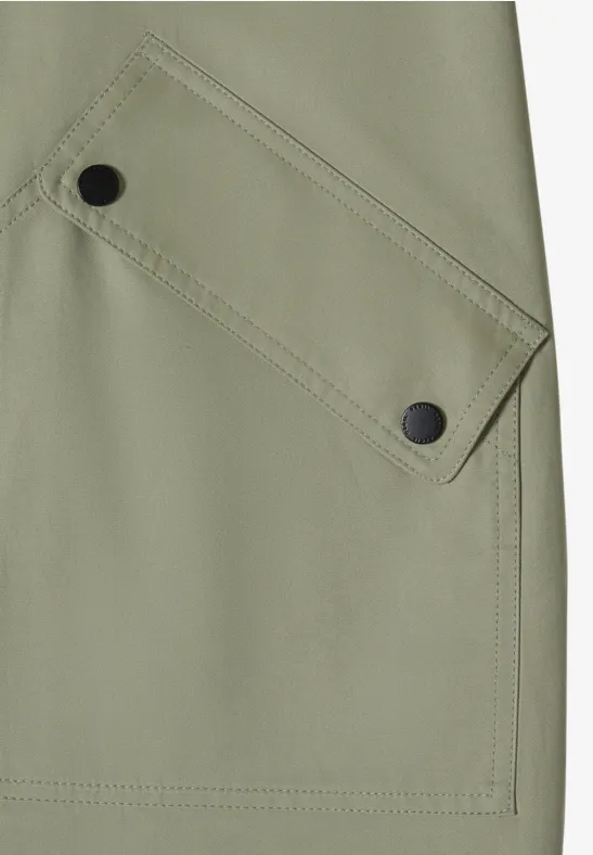 Kapuzenjacke aus Baumwollmischung im Utility-Stil