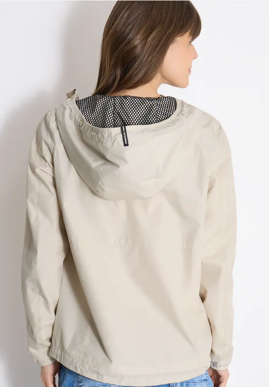 Lässige Windbreaker Jacke mit Kapuze