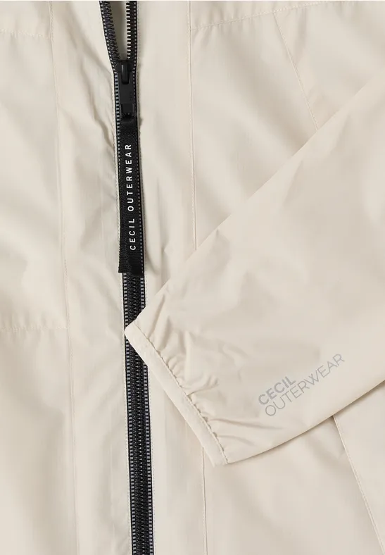 Lässige Windbreaker Jacke mit Kapuze