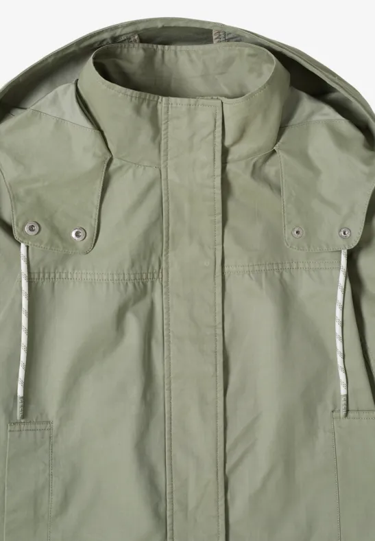 Kapuzenjacke aus Baumwollmischung