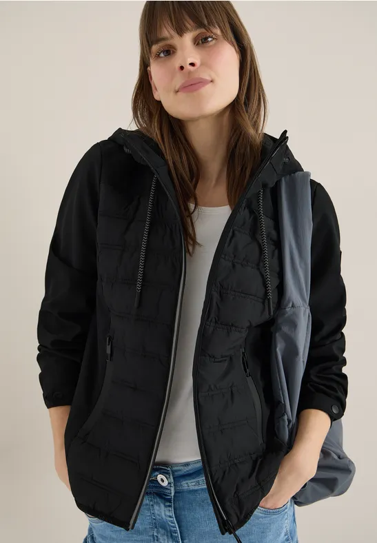 Leichte Damen Steppjacke mit Softshell