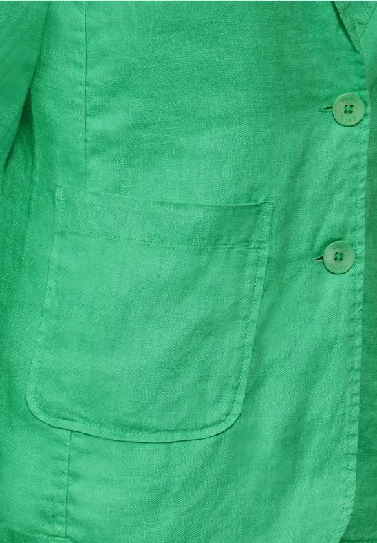 Grüner lässiger Leinenblazer