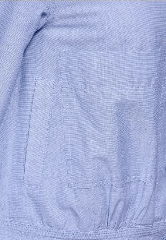 Damen Chambray Jacke in Hellblau