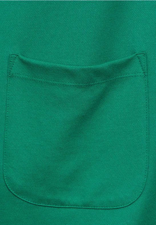 Langer, offener Blazer in Grün
