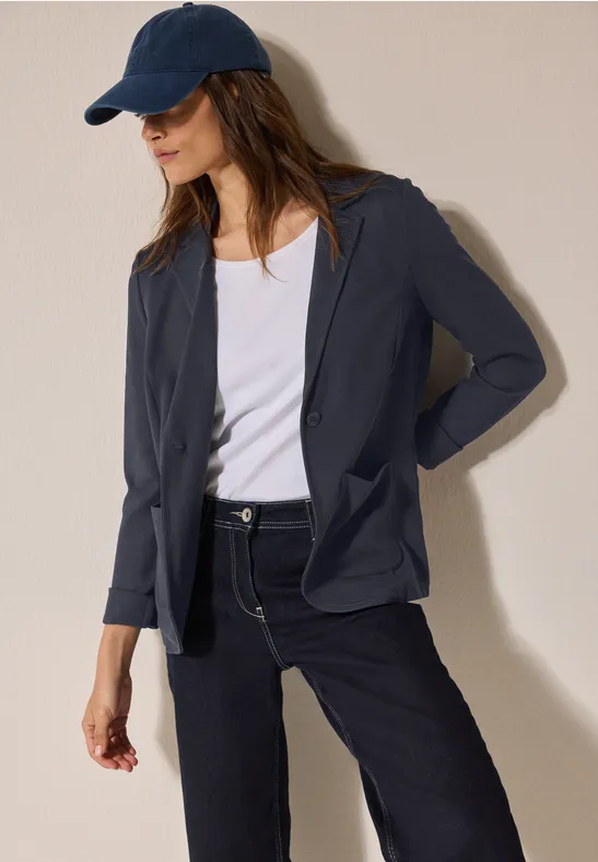 Basic Struktur-Twill-Blazer