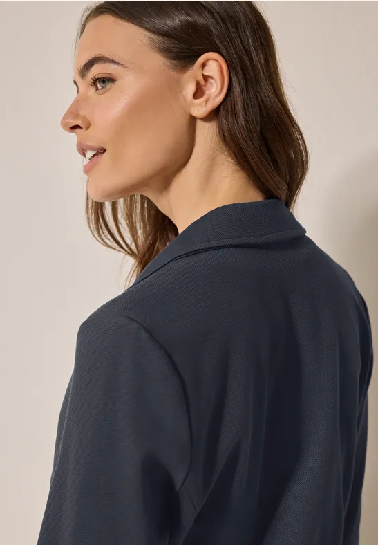 Basic Struktur-Twill-Blazer