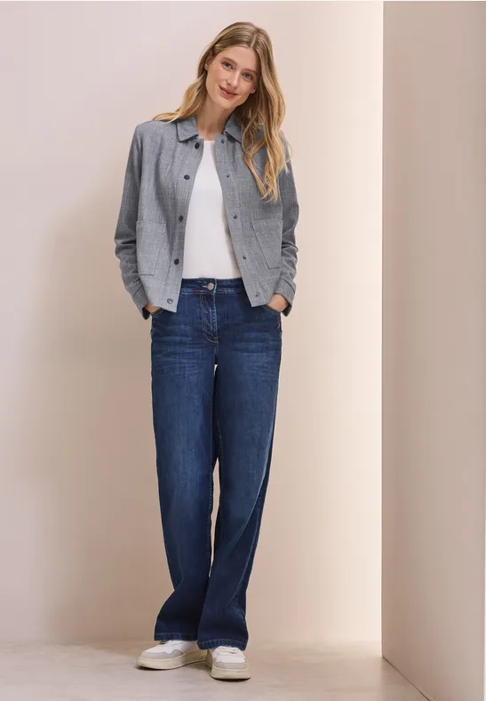 Damen Strickjacke mit Strukturmuster und Taschen