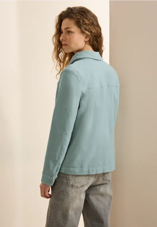 Lässige Cord Overshirt Jacke