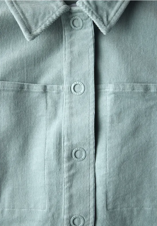 Lässige Cord Overshirt Jacke