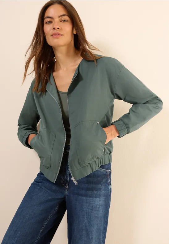 Leichte Damen Blouson Jacke in Grün