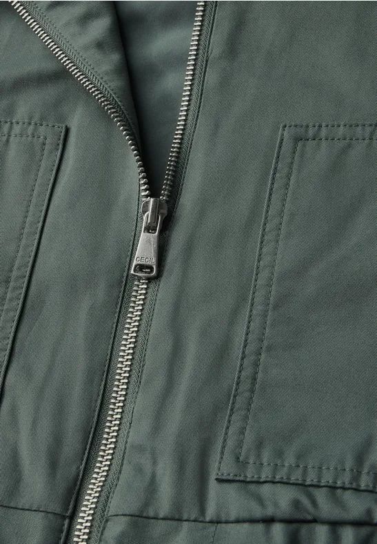 Leichte Damen Blouson Jacke in Grün