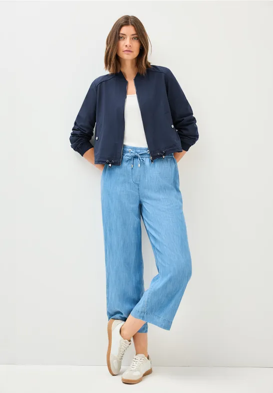 Damen Blouson Jacke in Marineblau