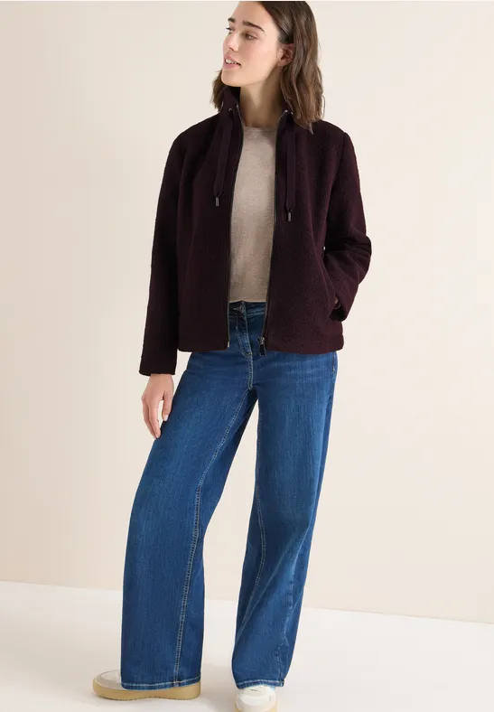 Damen Teddyfleece Jacke mit Relaxed-Fit