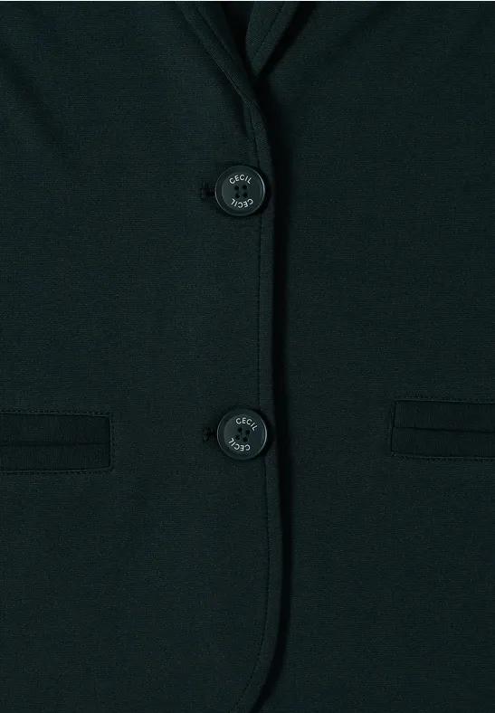 Damen Basic Blazer mit Zwei Knöpfen