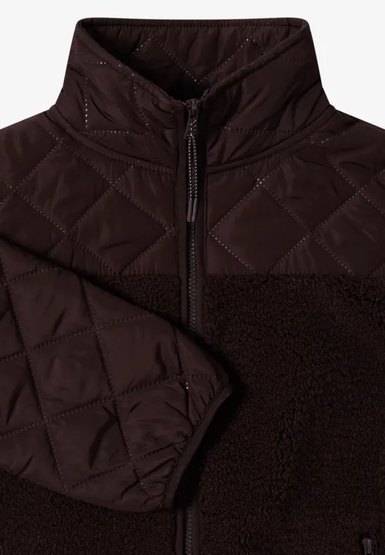Teddyjacke mit Steppdetails und Softshell