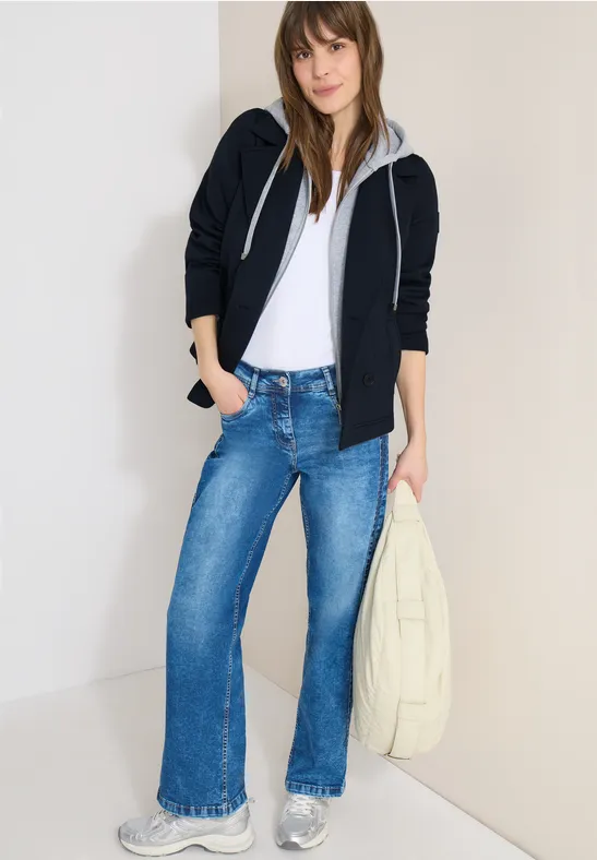Sportlicher Scuba Trenchcoat mit Kapuze