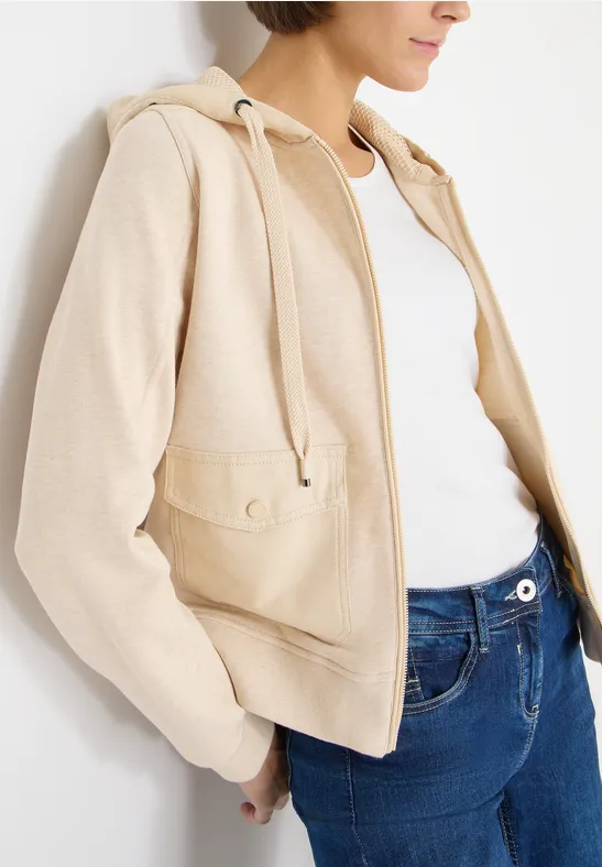 Lässige Zip-Up Hoodie Jacke mit Taschen
