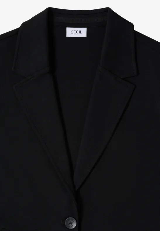 Vielseitiger Sweat-Blazer mit Zwei-Knopf-Verschluss
