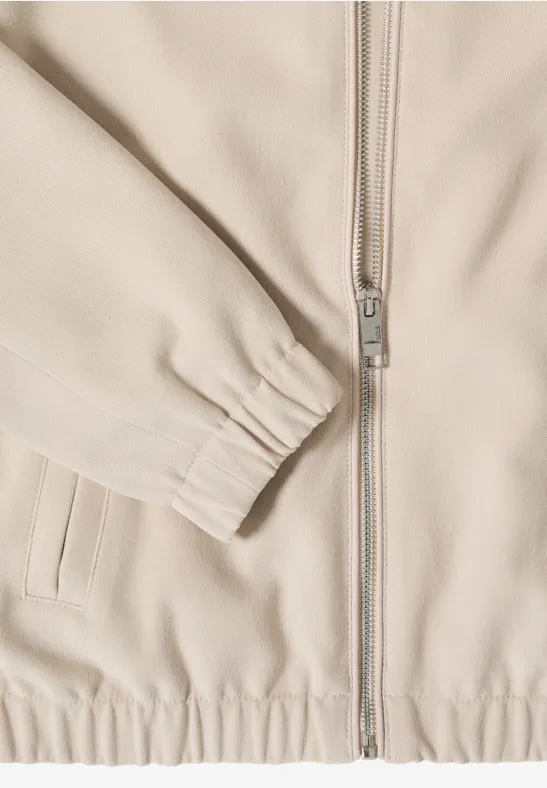 Lässige Cordjacke mit Kapuze