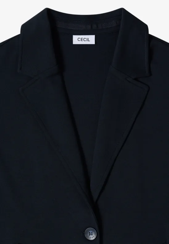 Lässiger Strickblazer mit Reverskragen