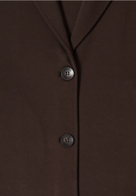 Legerer Sweat-Blazer mit Revers