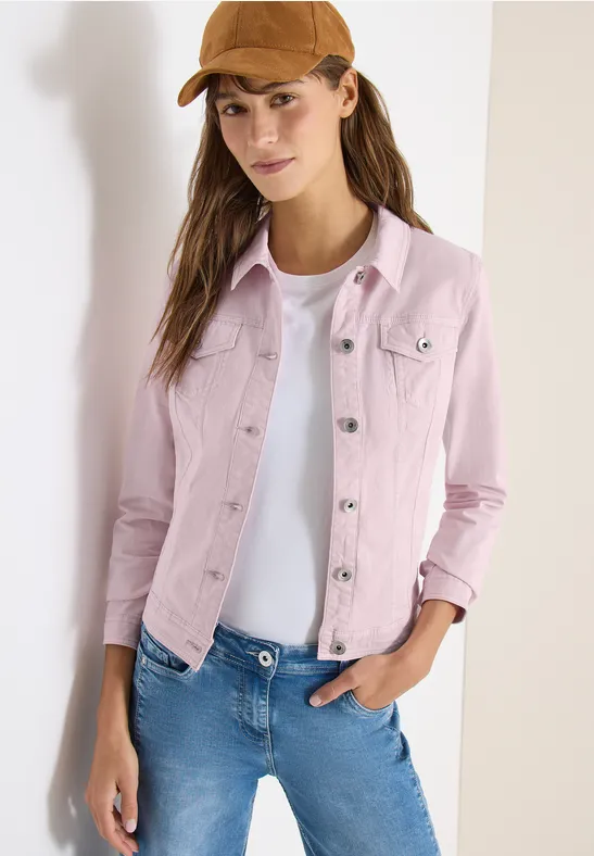 Klassische taillierte Jeansjacke