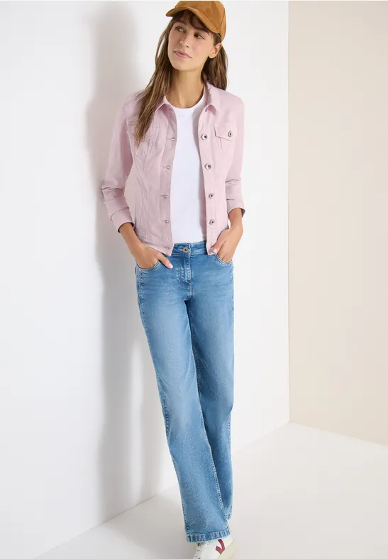 Klassische taillierte Jeansjacke