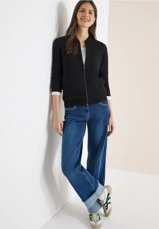 Moderne lässige Reißverschlussjacke