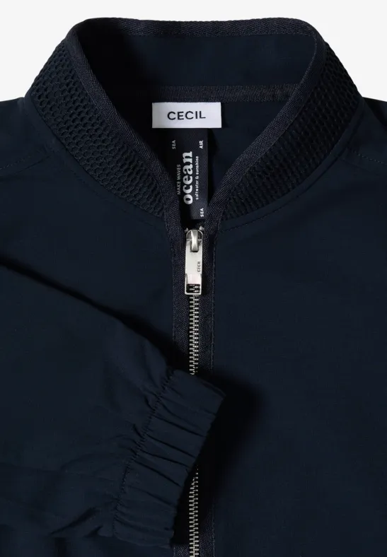 Sportliche Damen Blouson Jacke mit Reißverschluss