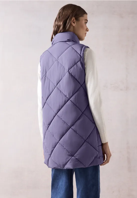 Gesteppte Damen Puffer Weste mit Taschen