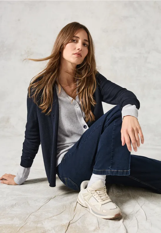 Damen Strickjacke mit weicher Struktur