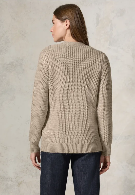 Damen Strickjacke mit Knopfleiste