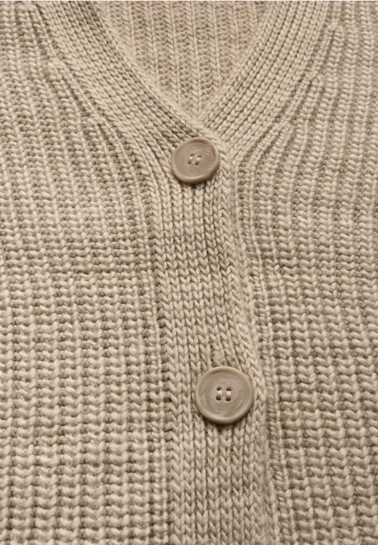 Damen Strickjacke mit Knopfleiste