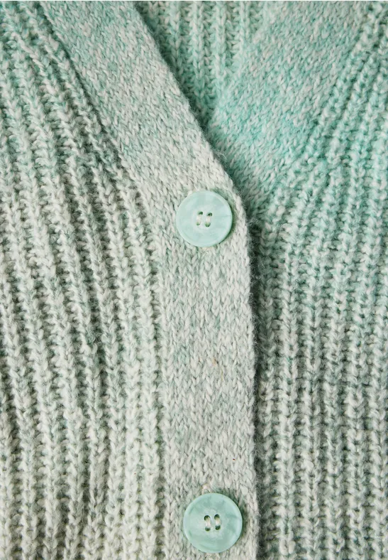 Lässige Strickjacke mit V-Ausschnitt