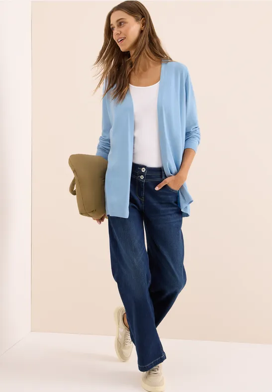 Offene Strickjacke