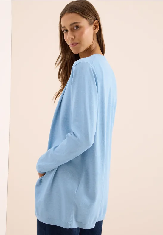 Offene Strickjacke