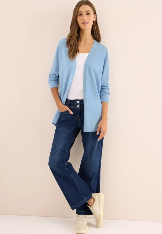 Offene Strickjacke