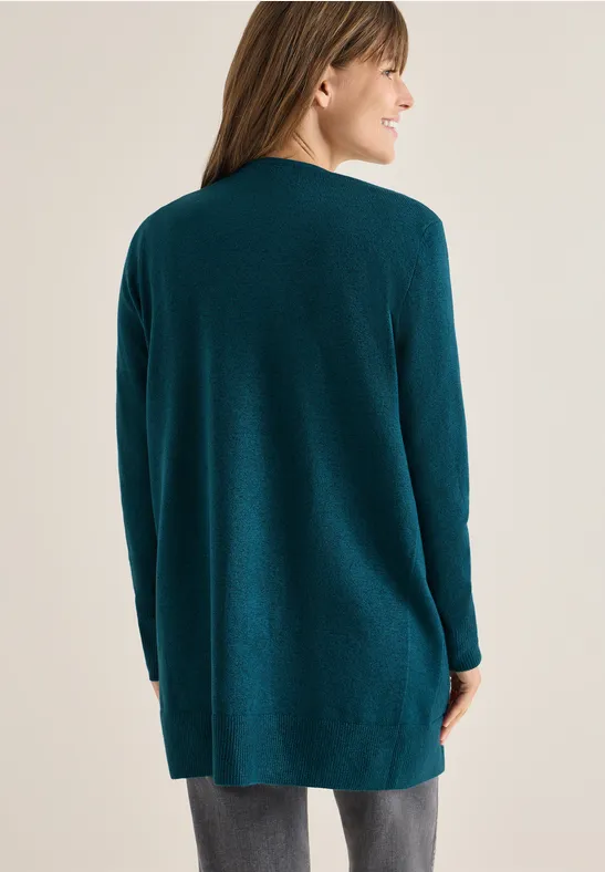 Offene Strickjacke mit Taschen