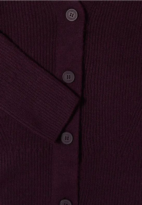 Strickjacke aus Baumwolle mit Strukturdetails
