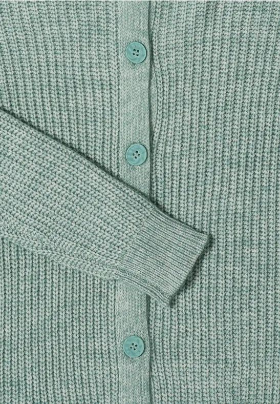Damen Melange Strickjacke
