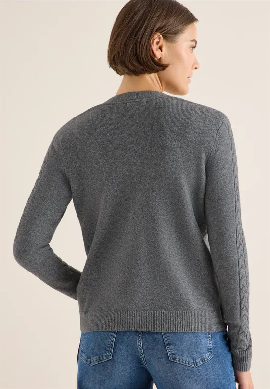 Damen Strickjacke mit Knopfverschluss