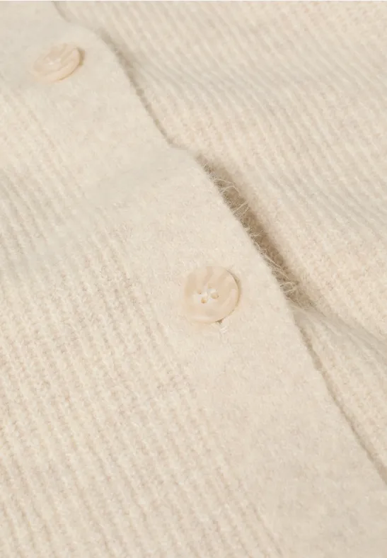 Lässige Strickjacke mit Rundhalsausschnitt