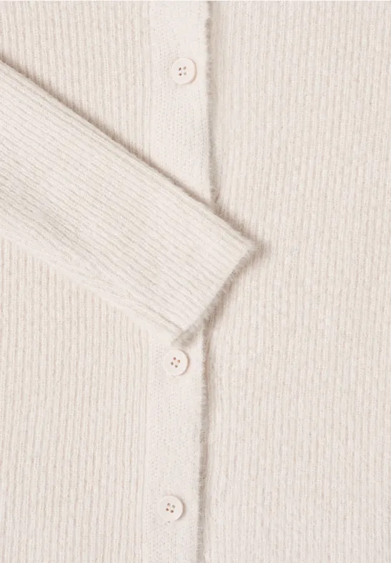 Weiche Strickjacke mit Knopfleiste