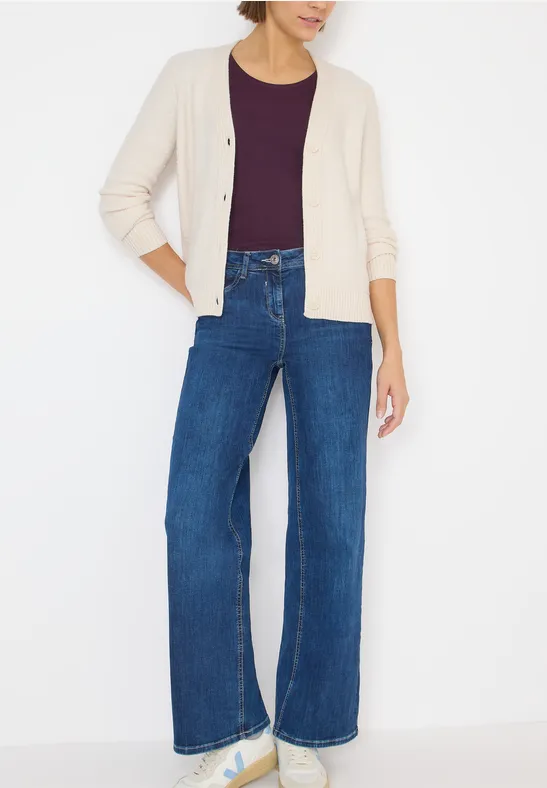Weiche Bouclé Strickjacke