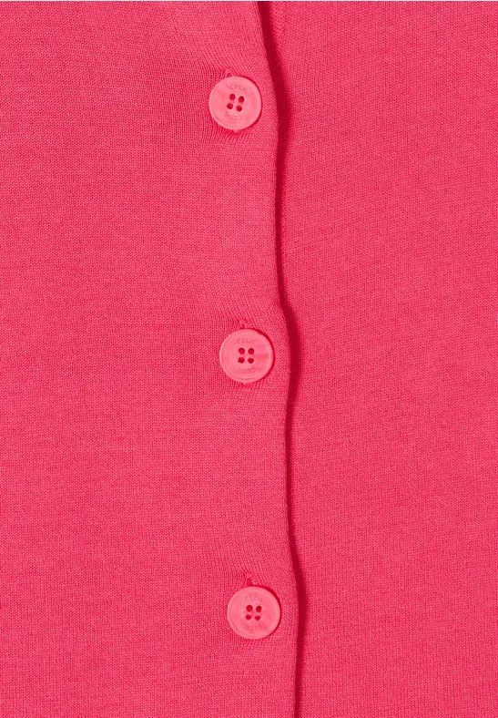 Klassische Strickjacke mit Rundhalsausschnitt